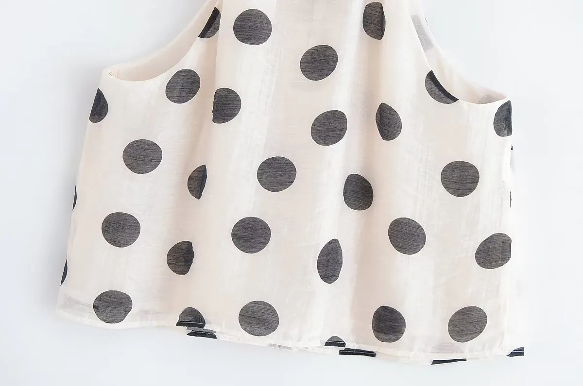 Holiday Selfie Street Women's Streetwear Round Dots Polyester Shorts Co-ord Set Shorts Sets display picture 9