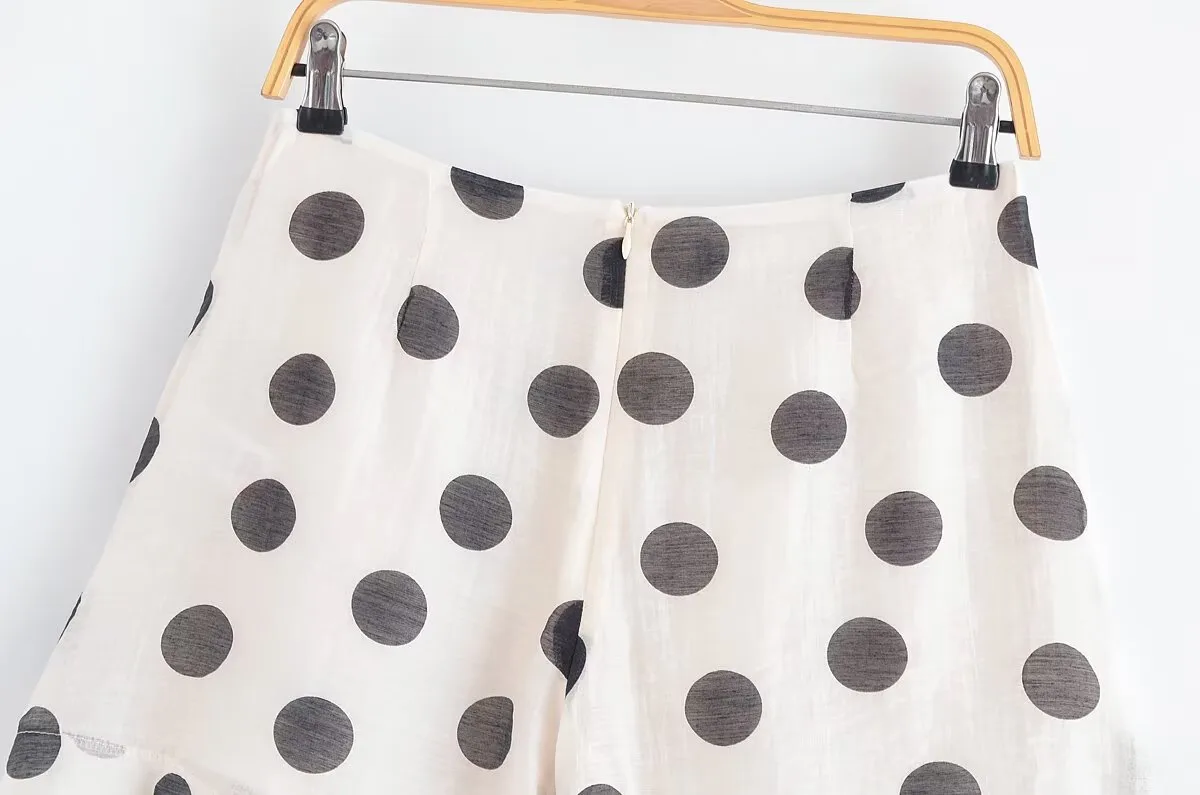 Holiday Selfie Street Women's Streetwear Round Dots Polyester Shorts Co-ord Set Shorts Sets display picture 14