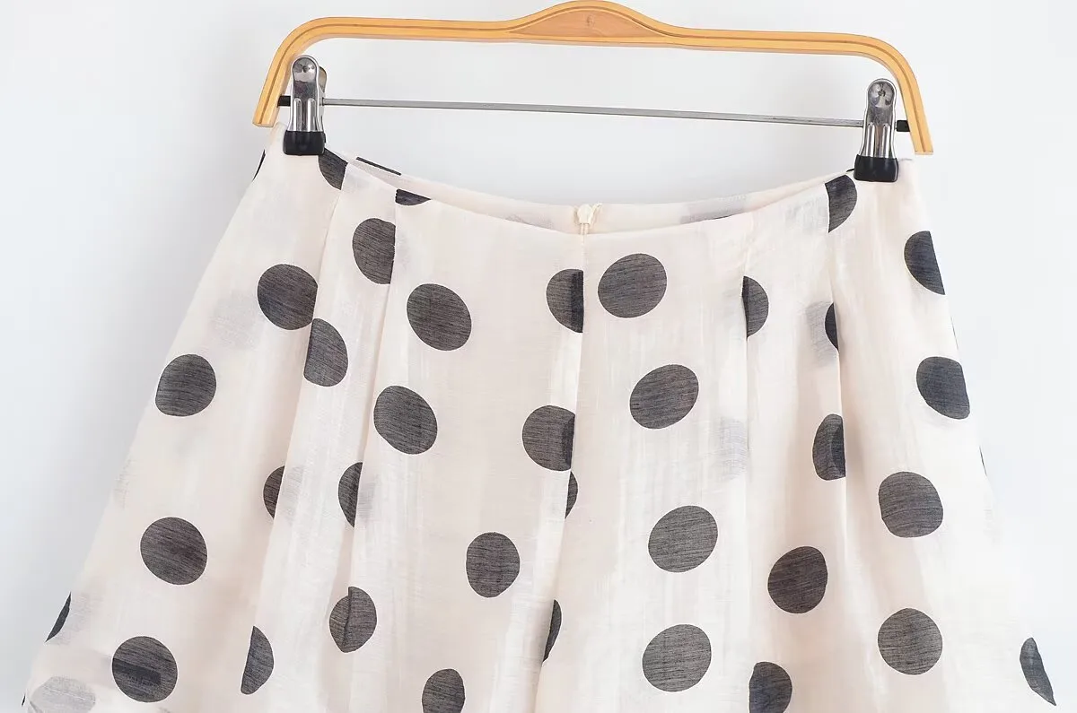 Holiday Selfie Street Women's Streetwear Round Dots Polyester Shorts Co-ord Set Shorts Sets display picture 18