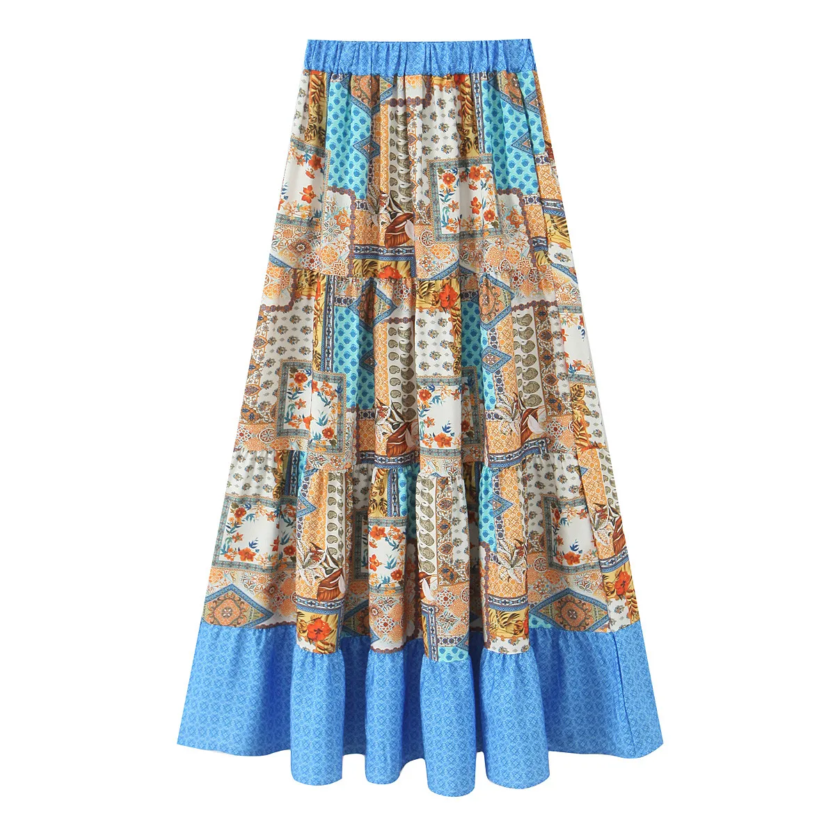 Women's Pleated Skirt Casual Streetwear Ditsy Floral Midi Dress Banquet Selfie display picture 8