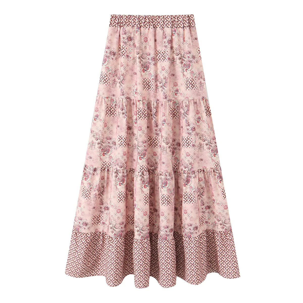 Women's Pleated Skirt Casual Streetwear Ditsy Floral Midi Dress Banquet Selfie display picture 5