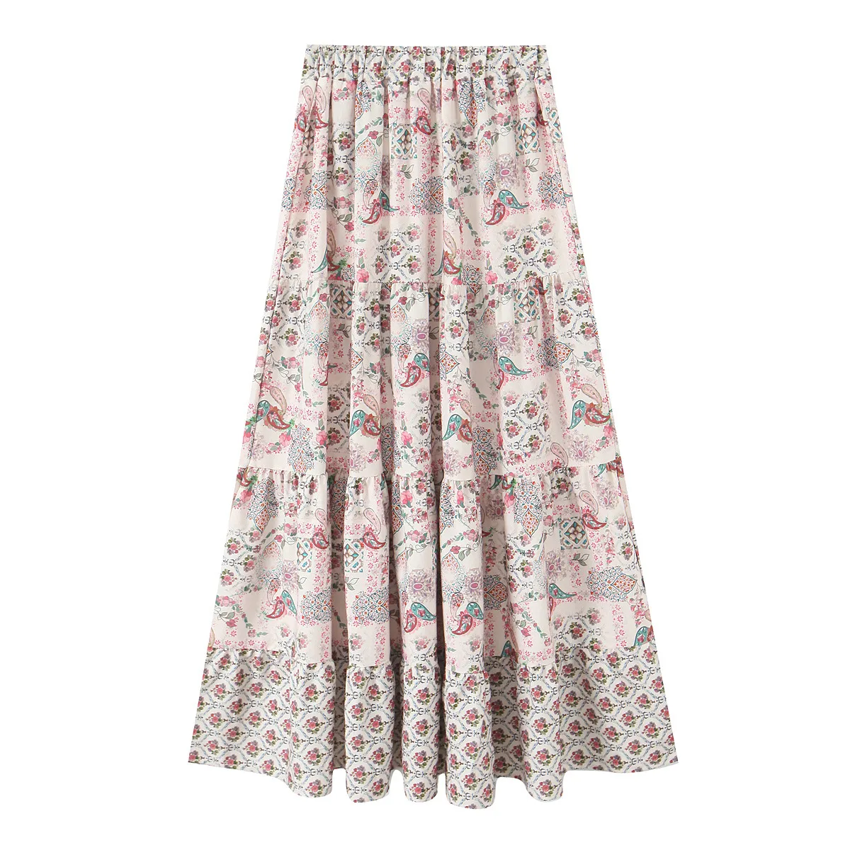 Women's Pleated Skirt Casual Streetwear Ditsy Floral Midi Dress Banquet Selfie display picture 6