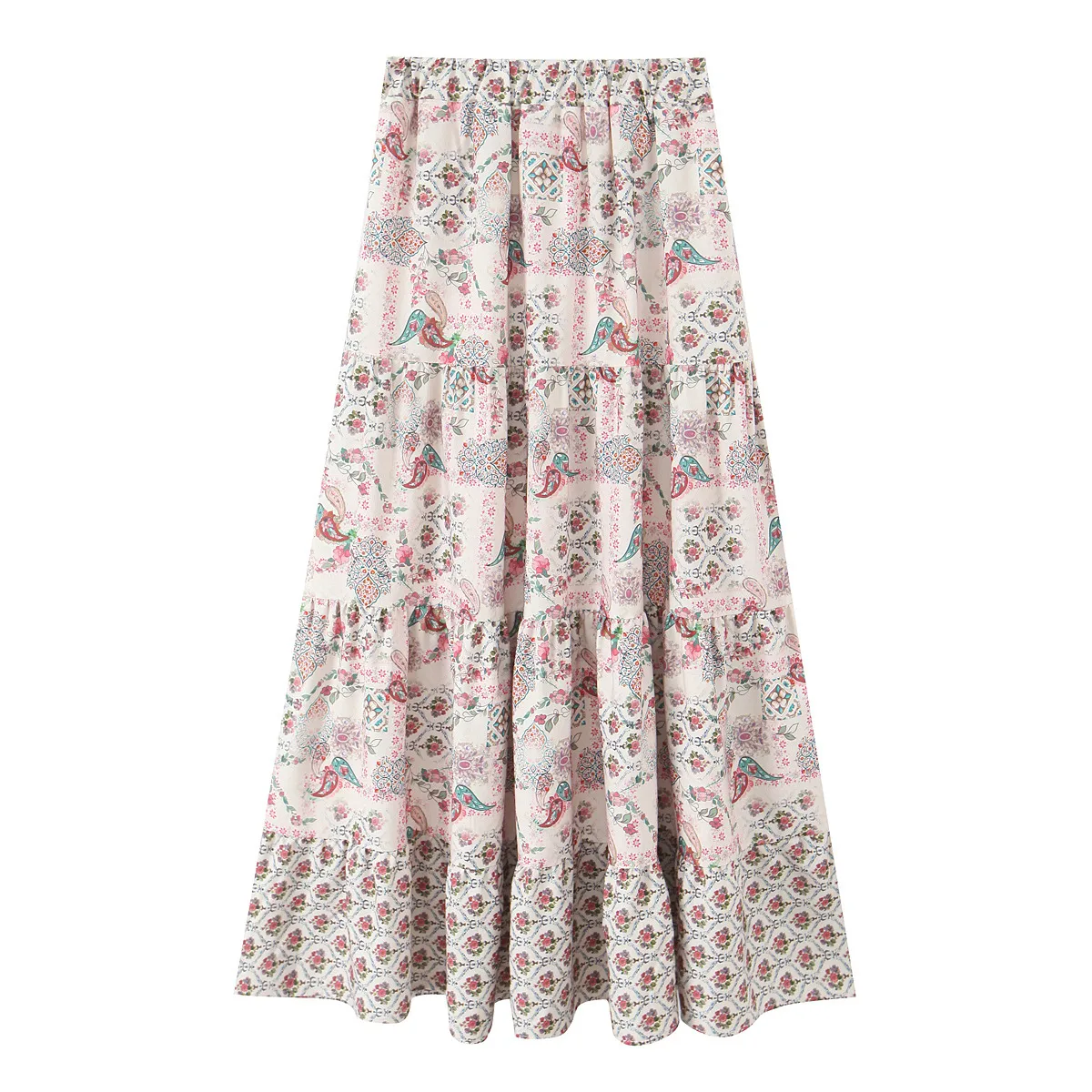 Women's Pleated Skirt Casual Streetwear Ditsy Floral Midi Dress Banquet Selfie display picture 7