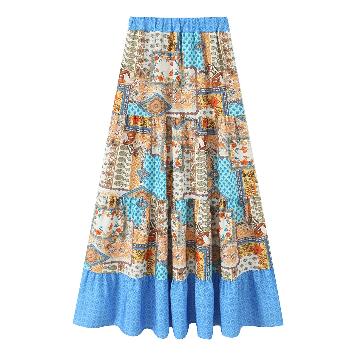 Women's Pleated Skirt Casual Streetwear Ditsy Floral Midi Dress Banquet Selfie display picture 9
