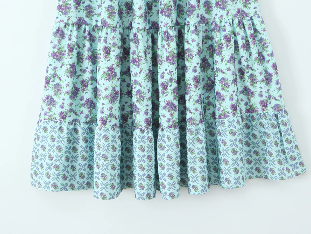 Women's Pleated Skirt Casual Streetwear Ditsy Floral Midi Dress Banquet Selfie display picture 20