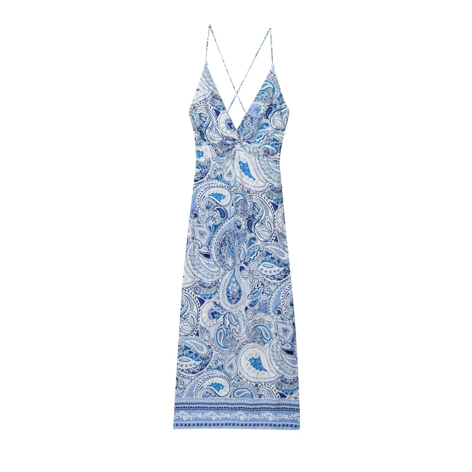 Women's Strap Dress Elegant Streetwear Strap Sleeveless Printing Maxi Long Dress Holiday Daily Selfie display picture 1