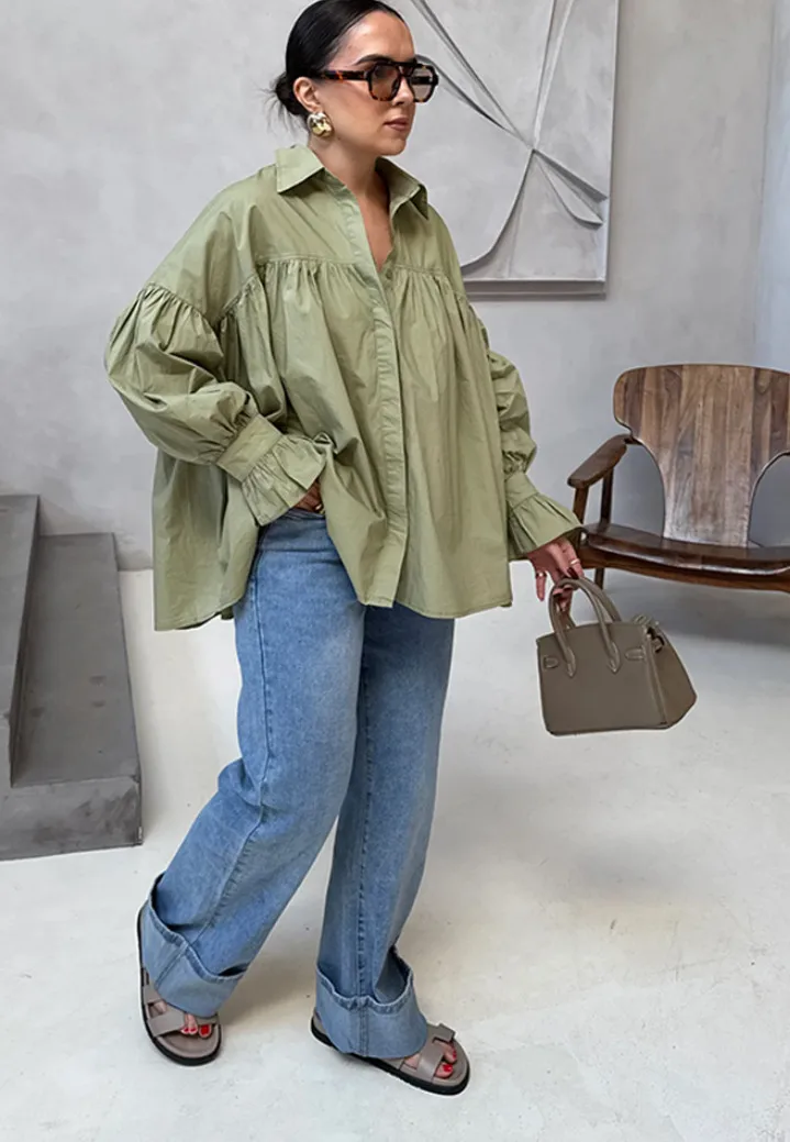 Women's Blouse Long Sleeve Blouses Elegant Solid Color display picture 2