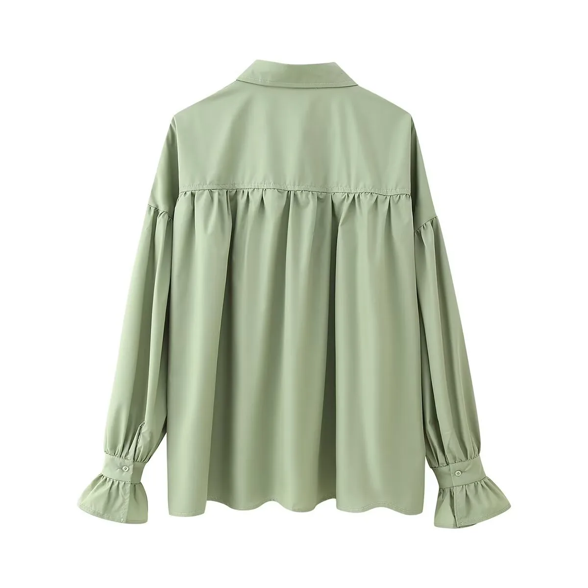 Women's Blouse Long Sleeve Blouses Elegant Solid Color display picture 7
