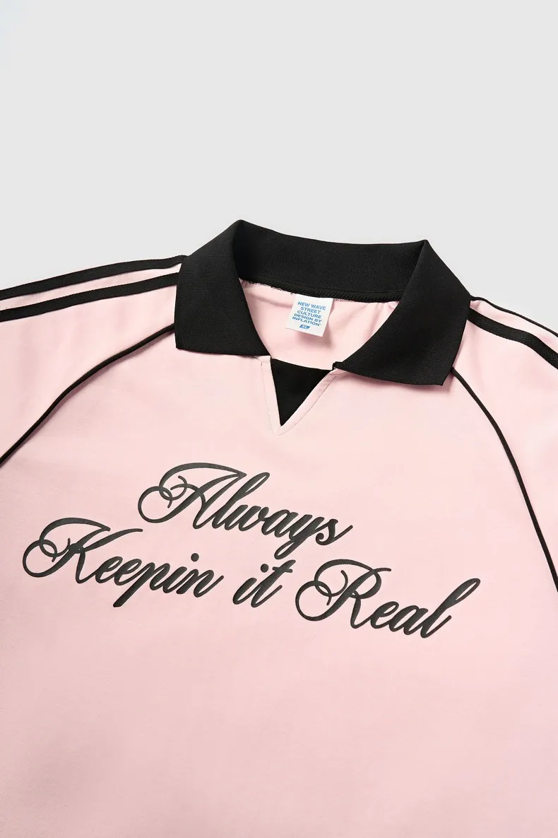 INF Men's | Sporty Chic Lapel Long Sleeve T-shirt  Fall/Winter Fashion Brand New Retro Sports Long T display picture 9