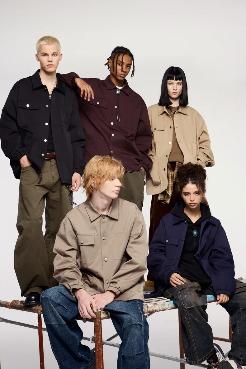 INF Men's | Stretch Lapel Detroit Workwear Jacket Jacket  Fall/Winter New Fashion Brand Wrinkle Resistant Jacket Men display picture 4