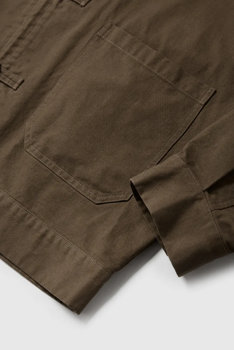 INF Men's | New Chinese Thick Dense Frock Zipper Jacket  Fall/Winter New Guofeng Buckle Twill Jacket Men display picture 10