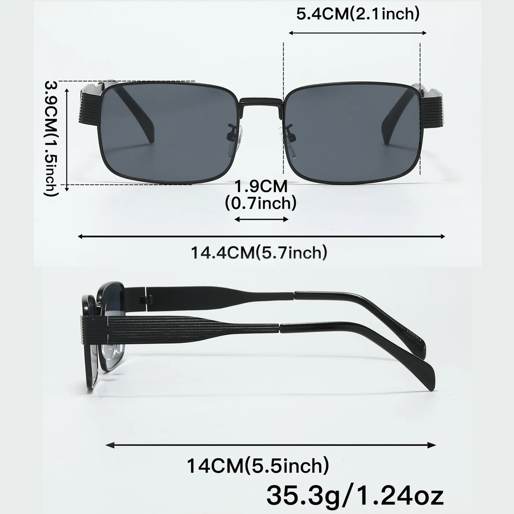 Retro Solid Color Ac UV400 Protection Square Full Frame Glasses display picture 1