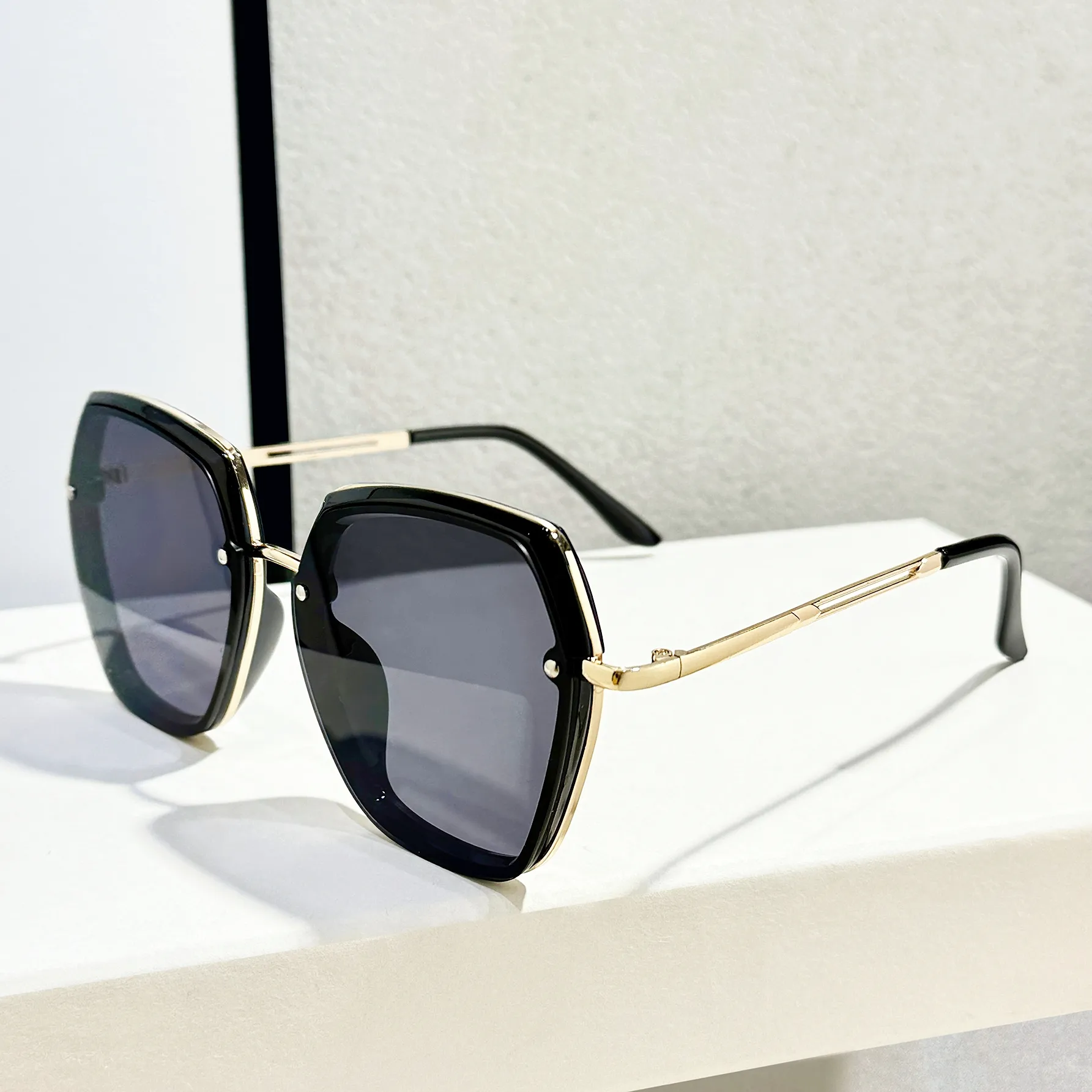 Casual Vacation Streetwear Solid Color PC UV400 Protection Polygon Full Frame Glasses display picture 4