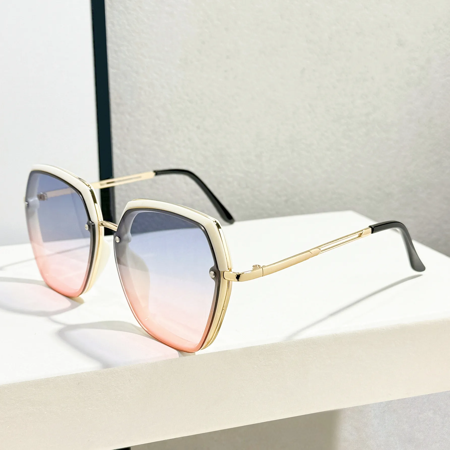 Casual Vacation Streetwear Solid Color PC UV400 Protection Polygon Full Frame Glasses display picture 5