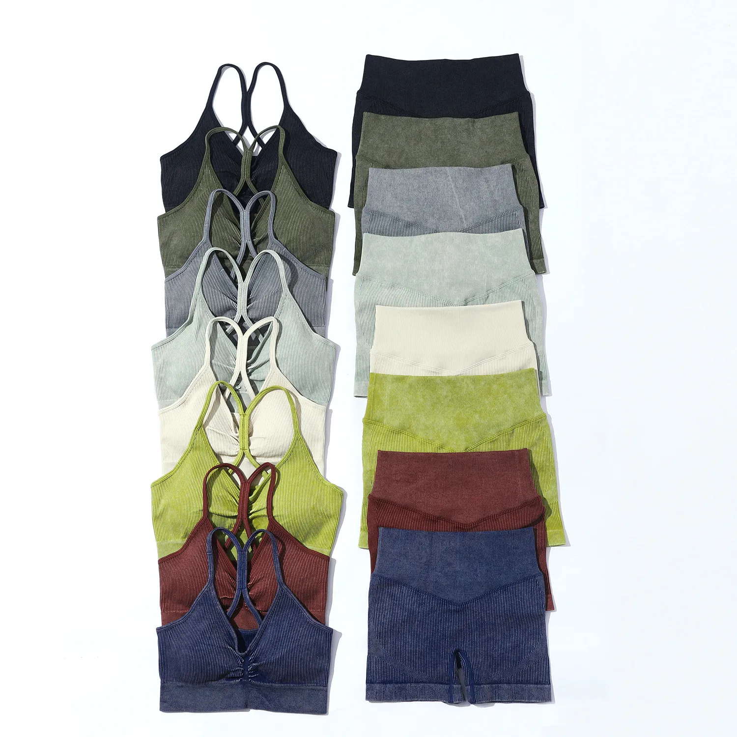 Fitness Sport Style Solid Color Nylon Spandex Round Neck Tracksuit Vest Skinny Pants display picture 34