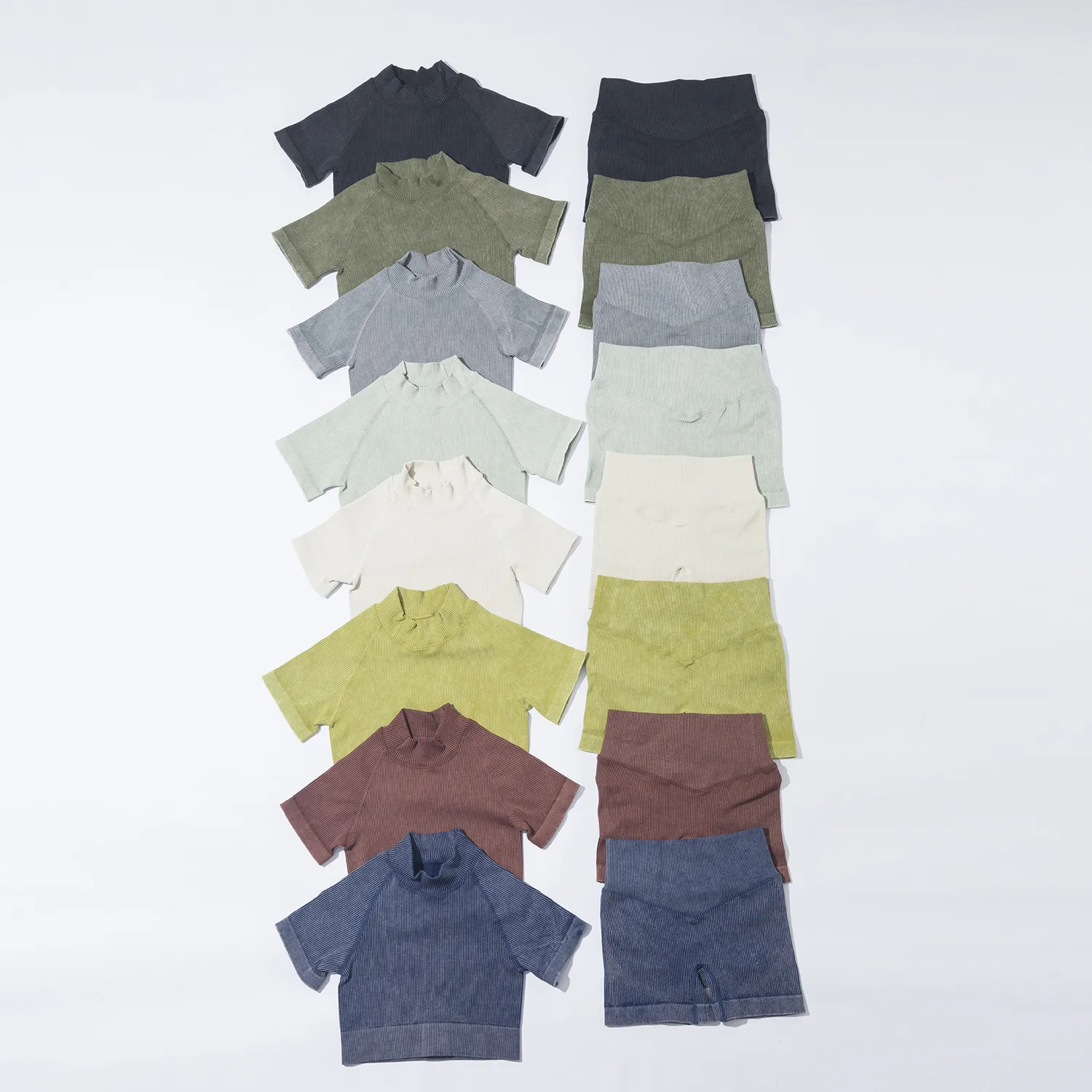 Fitness Sport Style Solid Color Nylon Spandex Round Neck Tracksuit Vest Skinny Pants display picture 36