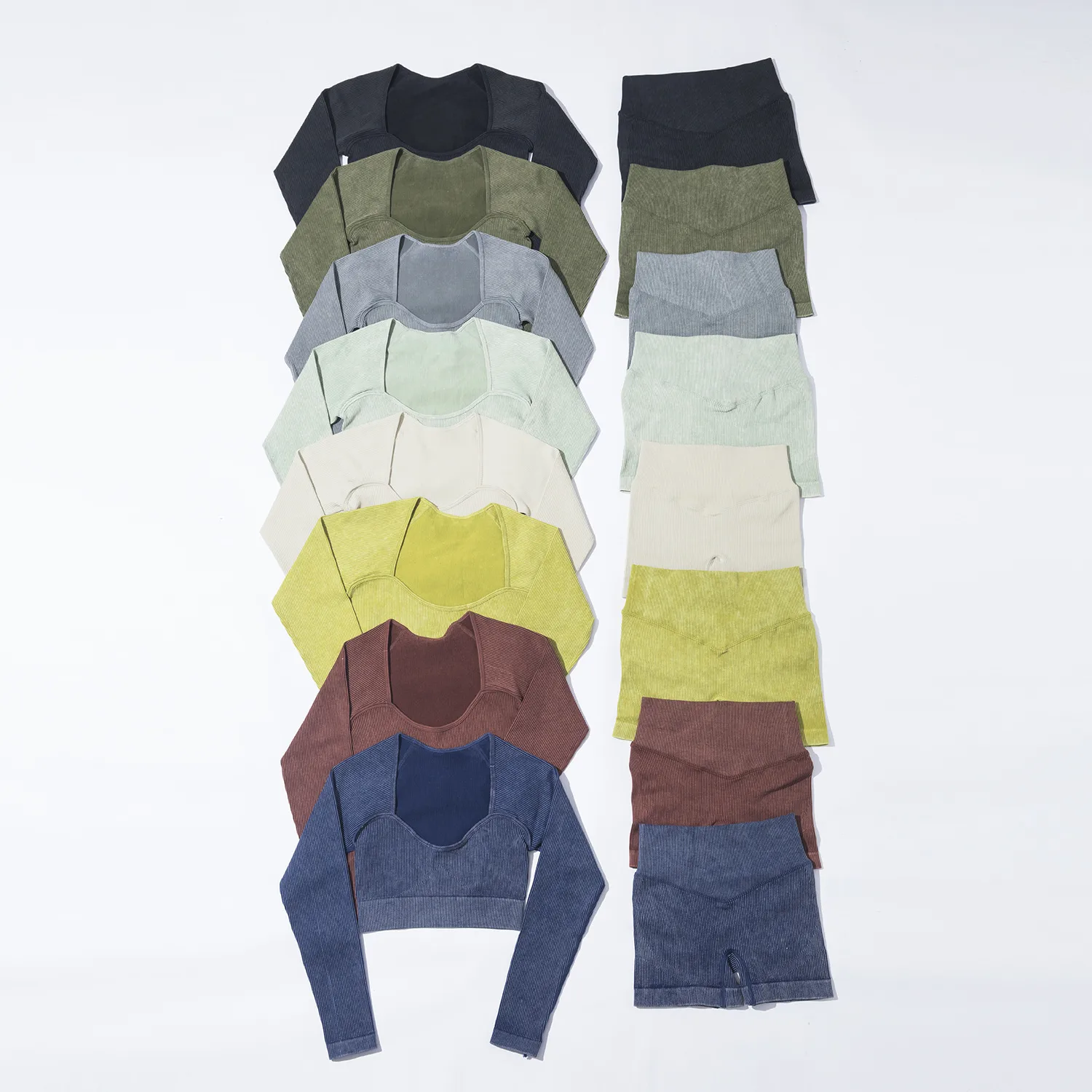 Fitness Sport Style Solid Color Nylon Spandex Round Neck Tracksuit Vest Skinny Pants display picture 39