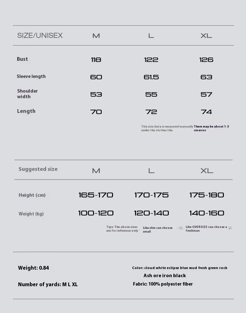 INF Men's Wear | Hydrogen Four-Sided Solid Color Hooded Wear New Fashion Brand 410g Fleece Jacket For Fall/Winter display picture 1