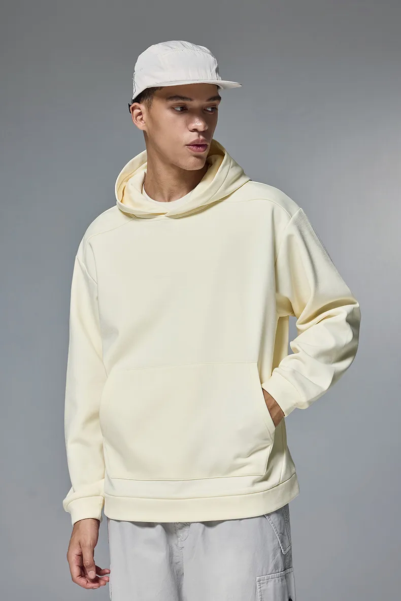 INF Men's Wear | Hydrogen Four-Sided Solid Color Hooded Wear New Fashion Brand 410g Fleece Jacket For Fall/Winter display picture 3