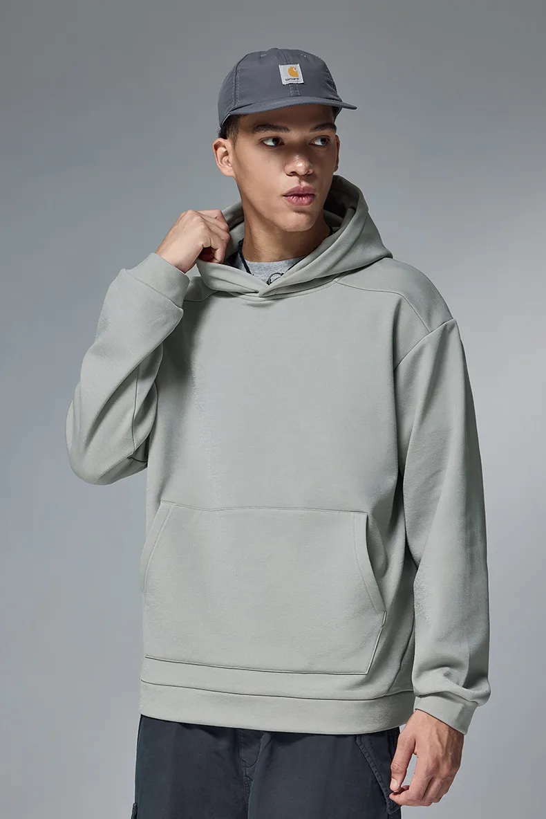 INF Men's Wear | Hydrogen Four-Sided Solid Color Hooded Wear New Fashion Brand 410g Fleece Jacket For Fall/Winter display picture 6