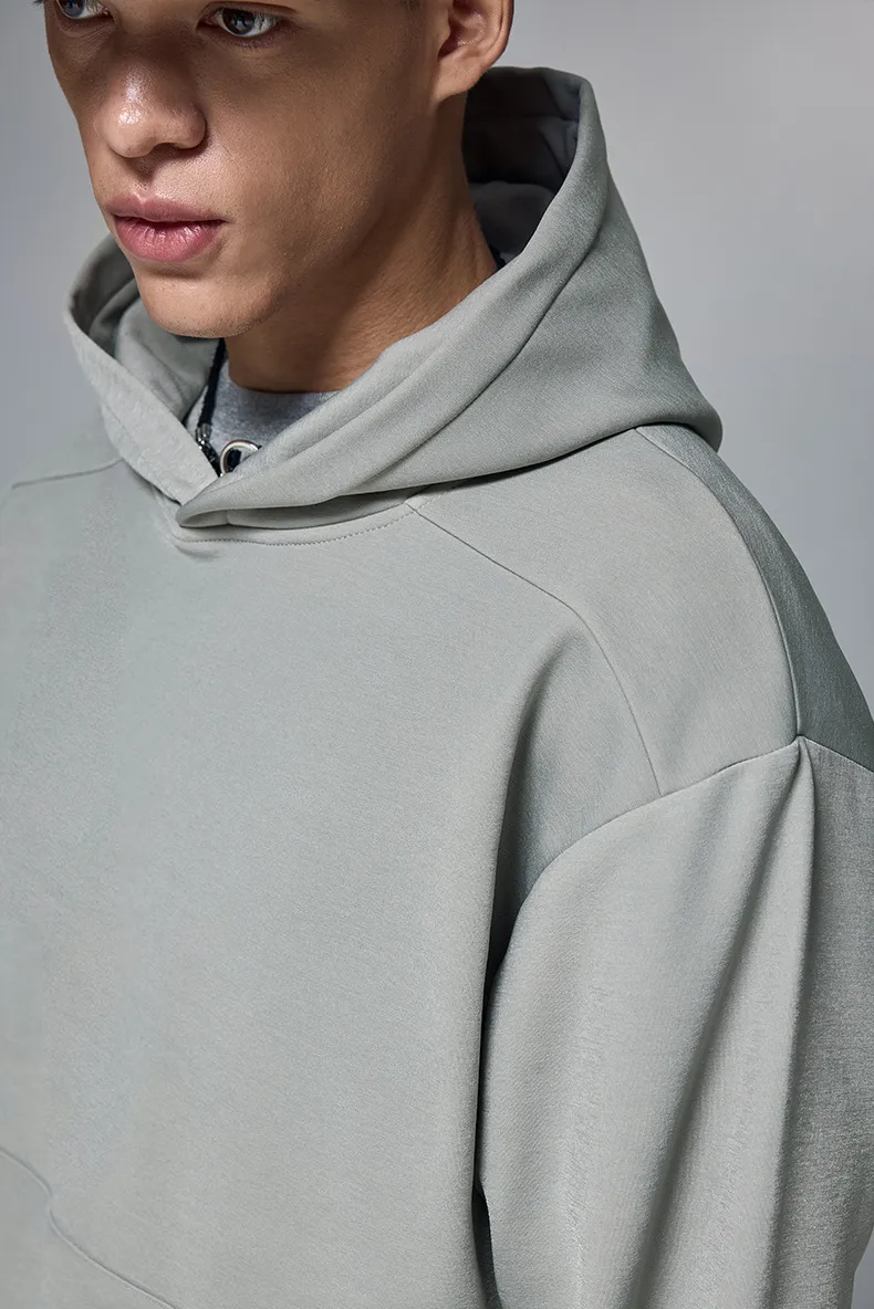 INF Men's Wear | Hydrogen Four-Sided Solid Color Hooded Wear New Fashion Brand 410g Fleece Jacket For Fall/Winter display picture 7