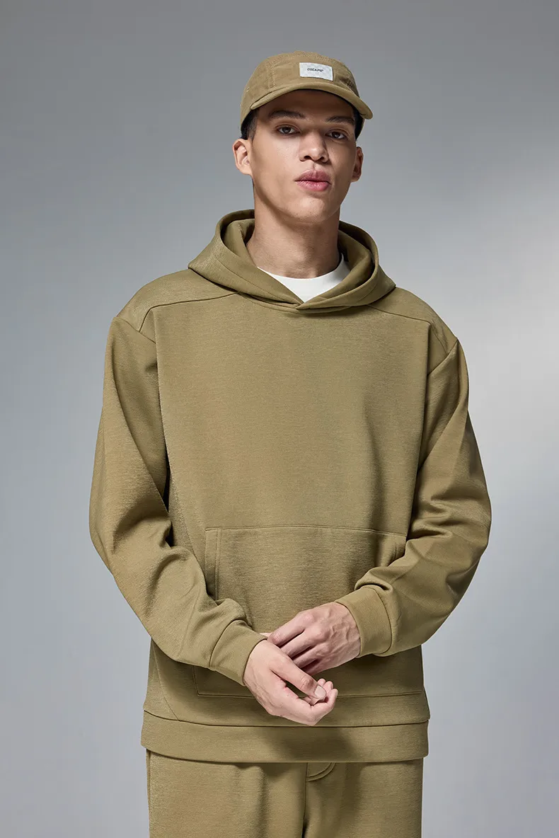 INF Men's Wear | Hydrogen Four-Sided Solid Color Hooded Wear New Fashion Brand 410g Fleece Jacket For Fall/Winter display picture 8