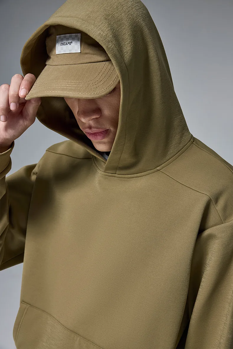 INF Men's Wear | Hydrogen Four-Sided Solid Color Hooded Wear New Fashion Brand 410g Fleece Jacket For Fall/Winter display picture 9