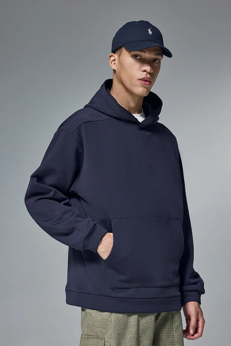 INF Men's Wear | Hydrogen Four-Sided Solid Color Hooded Wear New Fashion Brand 410g Fleece Jacket For Fall/Winter display picture 10
