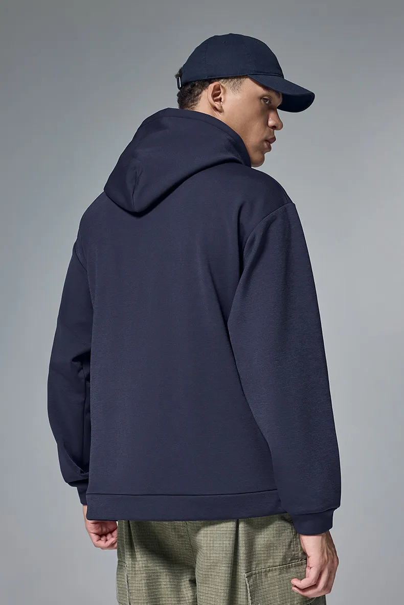 INF Men's Wear | Hydrogen Four-Sided Solid Color Hooded Wear New Fashion Brand 410g Fleece Jacket For Fall/Winter display picture 11