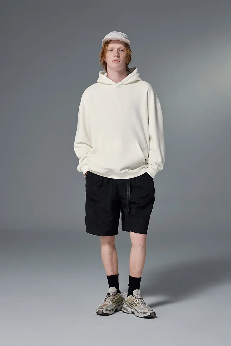 INF Men's Wear | Flame One Velvet Hooded Wear  Fall/Winter New Five-in-One Functional Loose Casual Top display picture 7