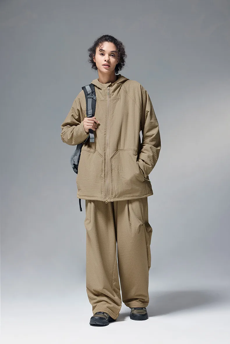 INF Men's Wear | Grid Velvet Sports Suit  Fall/Winter New Lulu Ping For Hooded Casual Suit Couple display picture 4
