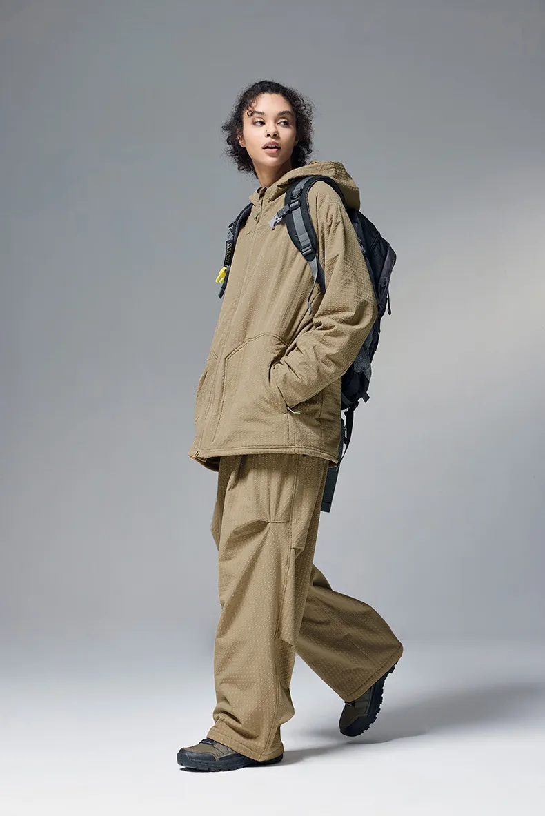 INF Men's Wear | Grid Velvet Sports Suit  Fall/Winter New Lulu Ping For Hooded Casual Suit Couple display picture 5