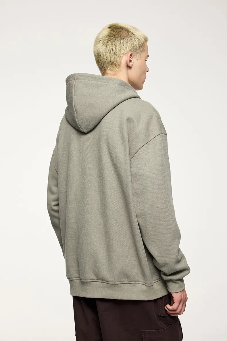 INF Men's Wear | 410g New Chinese Fleece Zipper Hooded Wear New Buckle Coat Jacket For Fall/Winter display picture 16