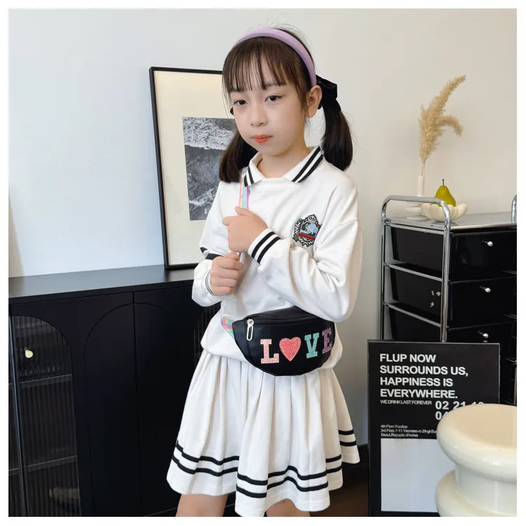 Children's Bag High-value Cute Sequin Baby's Western-style Chest Bag Girls' Colorful Lightweight Crossbody Bag PU Waist Bag display picture 7