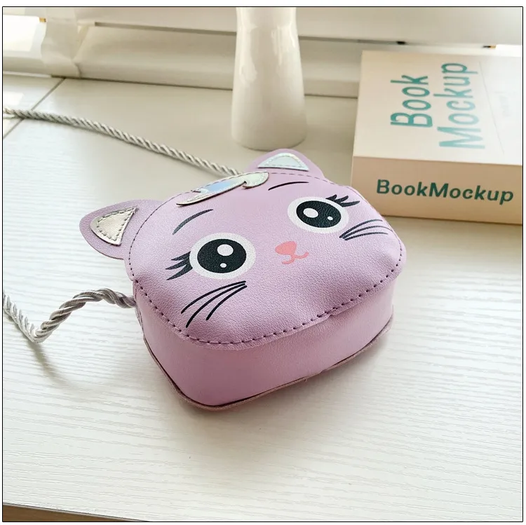 Children's Small Bag  New Cartoon Cat Girl Shoulder Crossbody Bag Cute Fashion Accessories Coin Purse display picture 20