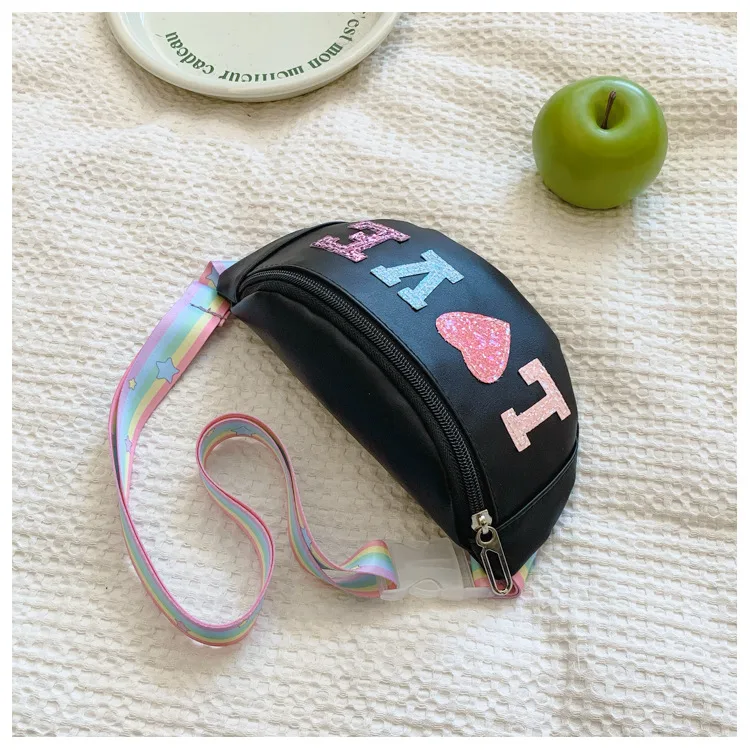 Children's Bag High-value Cute Sequin Baby's Western-style Chest Bag Girls' Colorful Lightweight Crossbody Bag PU Waist Bag display picture 17