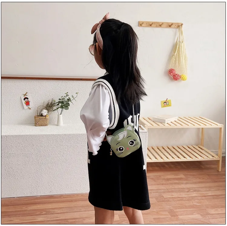Children's Small Bag  New Cartoon Cat Girl Shoulder Crossbody Bag Cute Fashion Accessories Coin Purse display picture 12