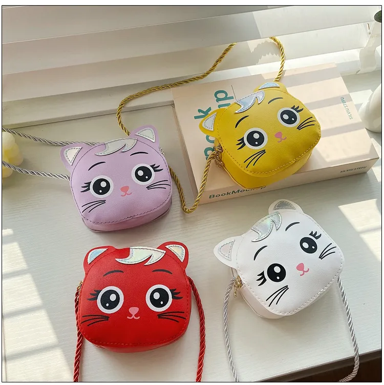 Children's Small Bag  New Cartoon Cat Girl Shoulder Crossbody Bag Cute Fashion Accessories Coin Purse display picture 14