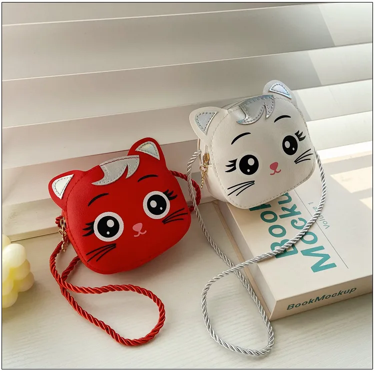 Children's Small Bag  New Cartoon Cat Girl Shoulder Crossbody Bag Cute Fashion Accessories Coin Purse display picture 15