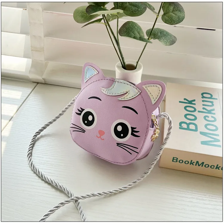 Children's Small Bag  New Cartoon Cat Girl Shoulder Crossbody Bag Cute Fashion Accessories Coin Purse display picture 17