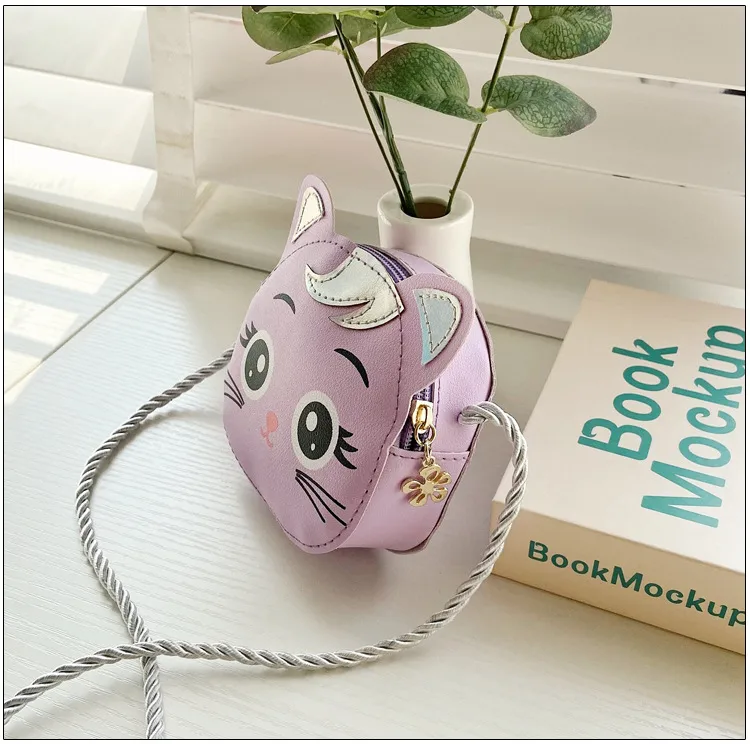 Children's Small Bag  New Cartoon Cat Girl Shoulder Crossbody Bag Cute Fashion Accessories Coin Purse display picture 18