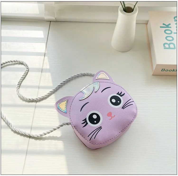 Children's Small Bag  New Cartoon Cat Girl Shoulder Crossbody Bag Cute Fashion Accessories Coin Purse display picture 21