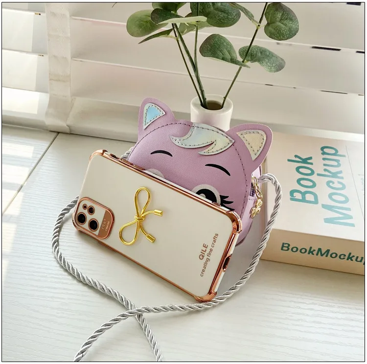 Children's Small Bag  New Cartoon Cat Girl Shoulder Crossbody Bag Cute Fashion Accessories Coin Purse display picture 22