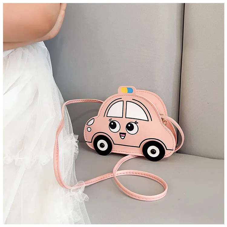 New Children's Bag Cartoon Cute Car Shoulder Crossbody Bag Boys And Girls Fashionable Coin Accessory Bag display picture 7