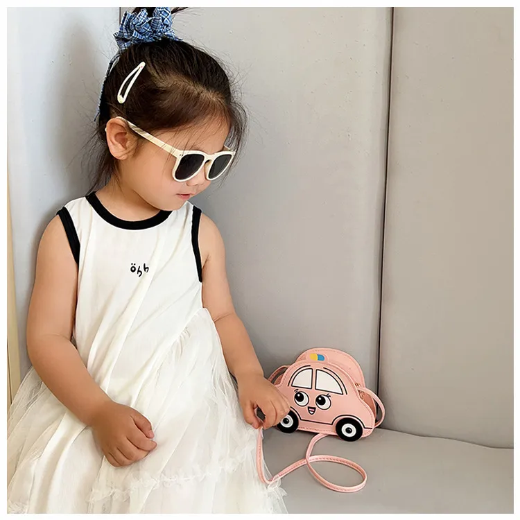 New Children's Bag Cartoon Cute Car Shoulder Crossbody Bag Boys And Girls Fashionable Coin Accessory Bag display picture 9
