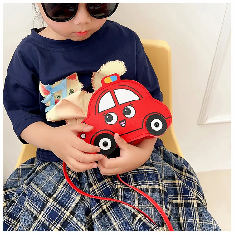 New Children's Bag Cartoon Cute Car Shoulder Crossbody Bag Boys And Girls Fashionable Coin Accessory Bag display picture 16