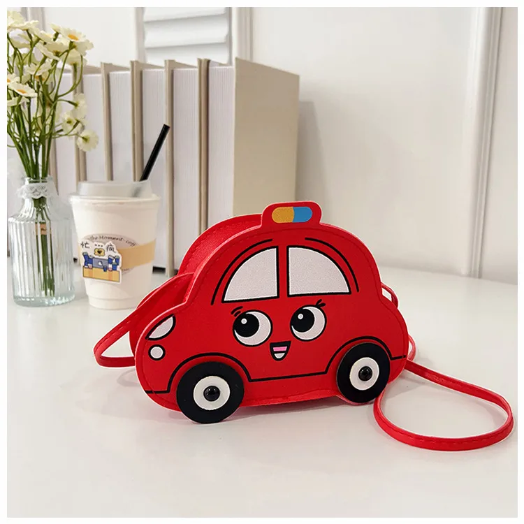 New Children's Bag Cartoon Cute Car Shoulder Crossbody Bag Boys And Girls Fashionable Coin Accessory Bag display picture 27