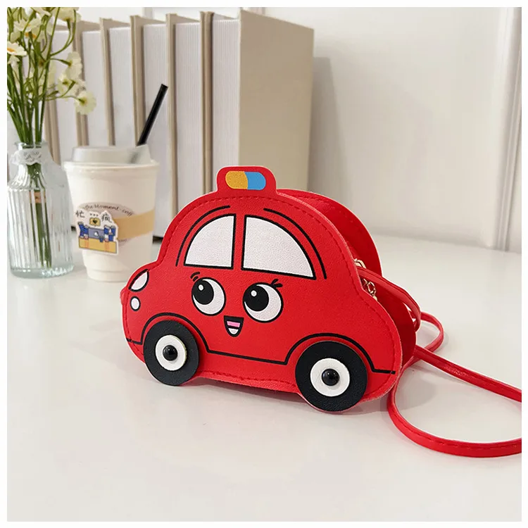 New Children's Bag Cartoon Cute Car Shoulder Crossbody Bag Boys And Girls Fashionable Coin Accessory Bag display picture 28