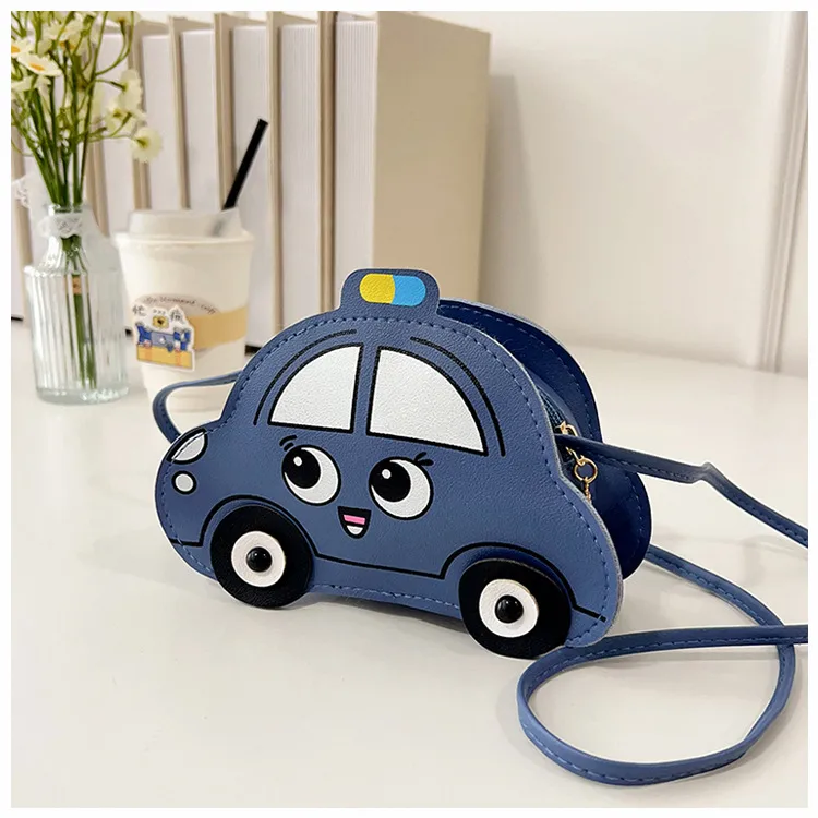 New Children's Bag Cartoon Cute Car Shoulder Crossbody Bag Boys And Girls Fashionable Coin Accessory Bag display picture 32