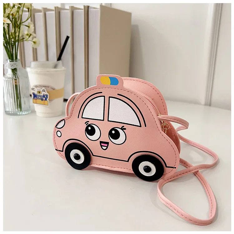 New Children's Bag Cartoon Cute Car Shoulder Crossbody Bag Boys And Girls Fashionable Coin Accessory Bag display picture 34